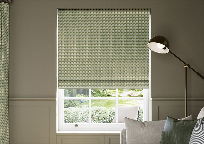 Land & Shore Dawn, Green - Roman Blind - Image 3